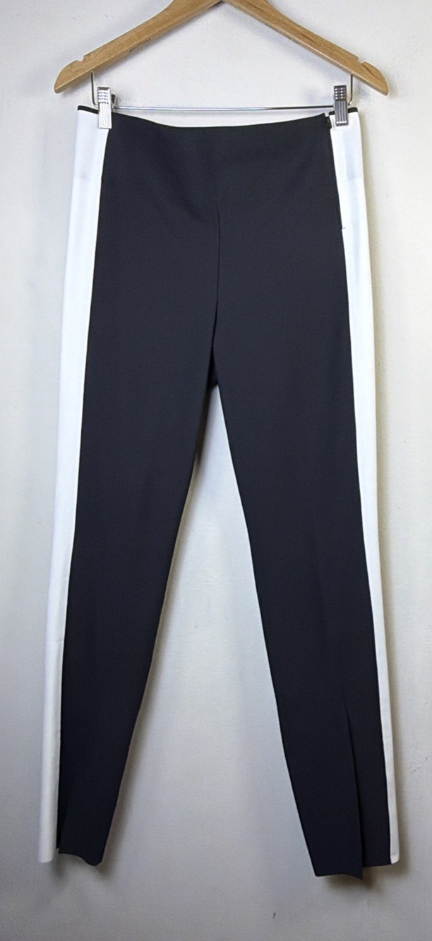 Athleta interstellar Side Stripe Dress Pants Women S 8 Black athletic athleisure